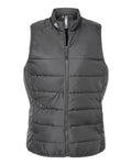 Women's Grey Puffer Vest D8286