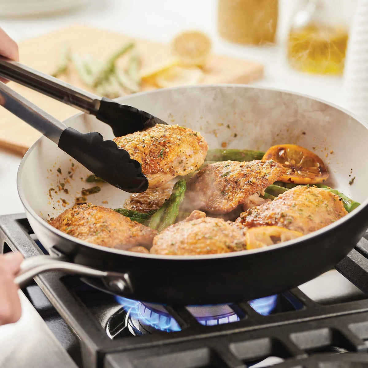 12-piece Hard Anodized Ceramic Non-Stick Cookware Set G62407