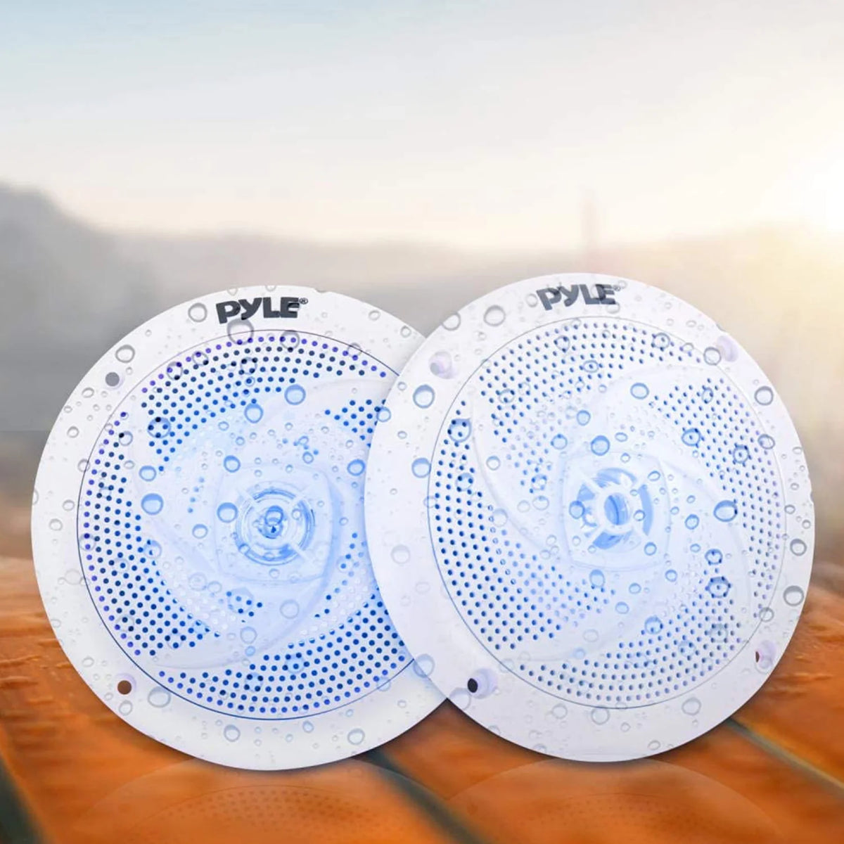 5.25 Inch Waterproof Marine Speakers, White (2 Pack) Y3642