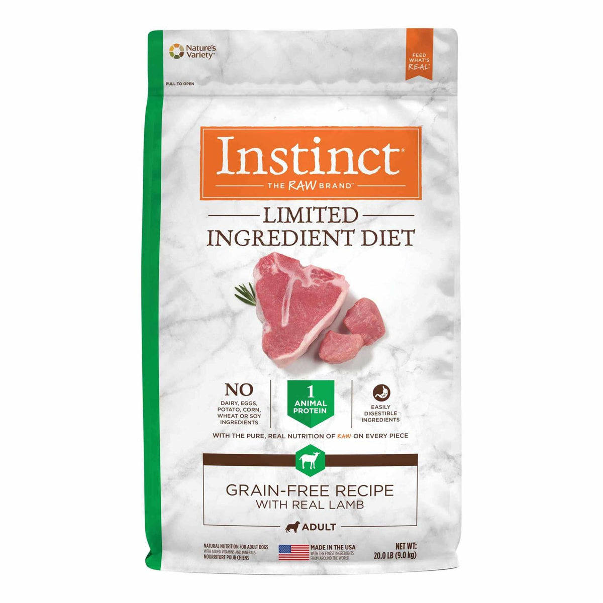 Grain Free Lamb Dry Dog Food Z1715