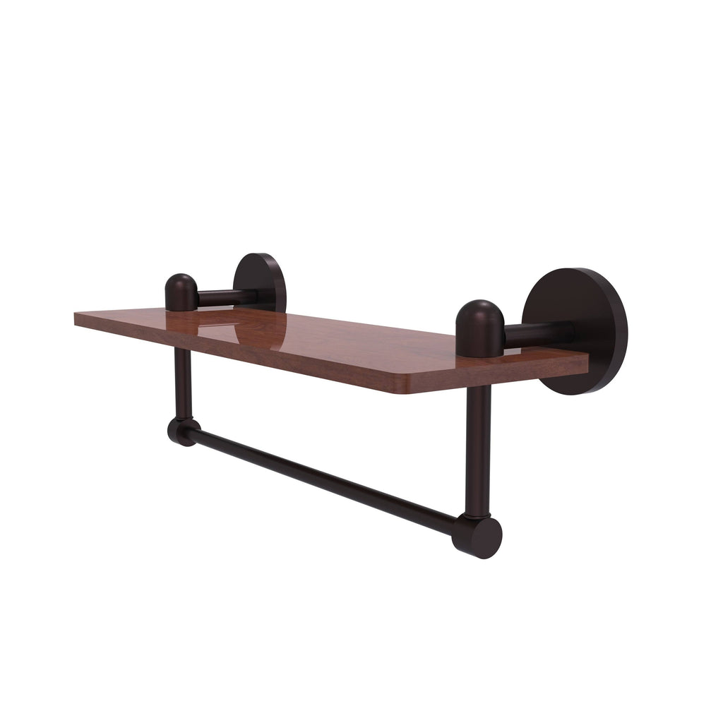 Solid IPE Ironwood Shelf with Integrated Towel Bar H777294