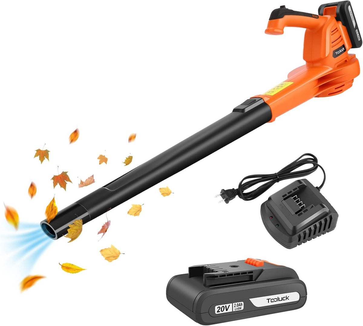 Cordless Electric Leaf Blower with 4.0Ah Battery and Charger N375054