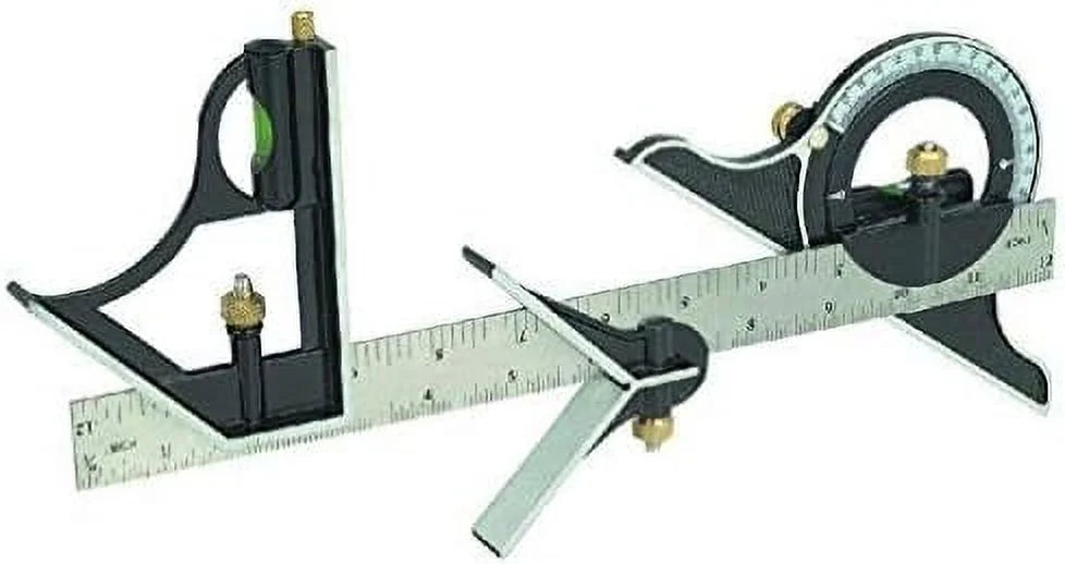 Tri Square Set Angle Finder & Protractor Level SAE & Metric X5014