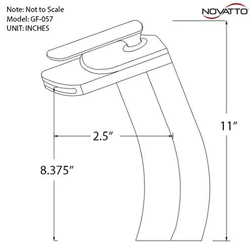Brushed Nickel Waterfall Vessel Faucet P760