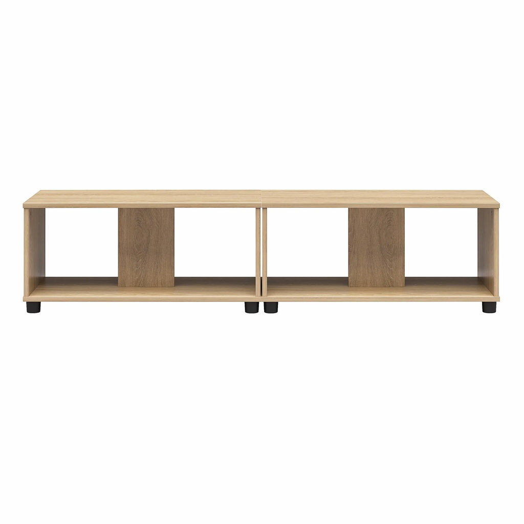 Adjustable Stacking TV Stand up to 70 inches Natural B91244