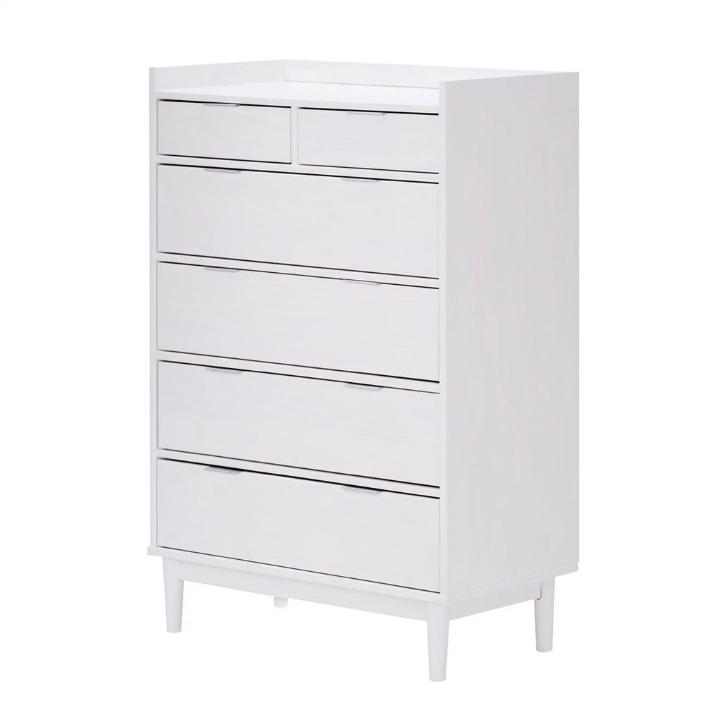 Solid Wood 6-Drawer Chest - White G951276