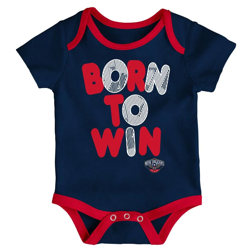 New Orleans Pelicans Infant Creeper Set 3 Pack S43883