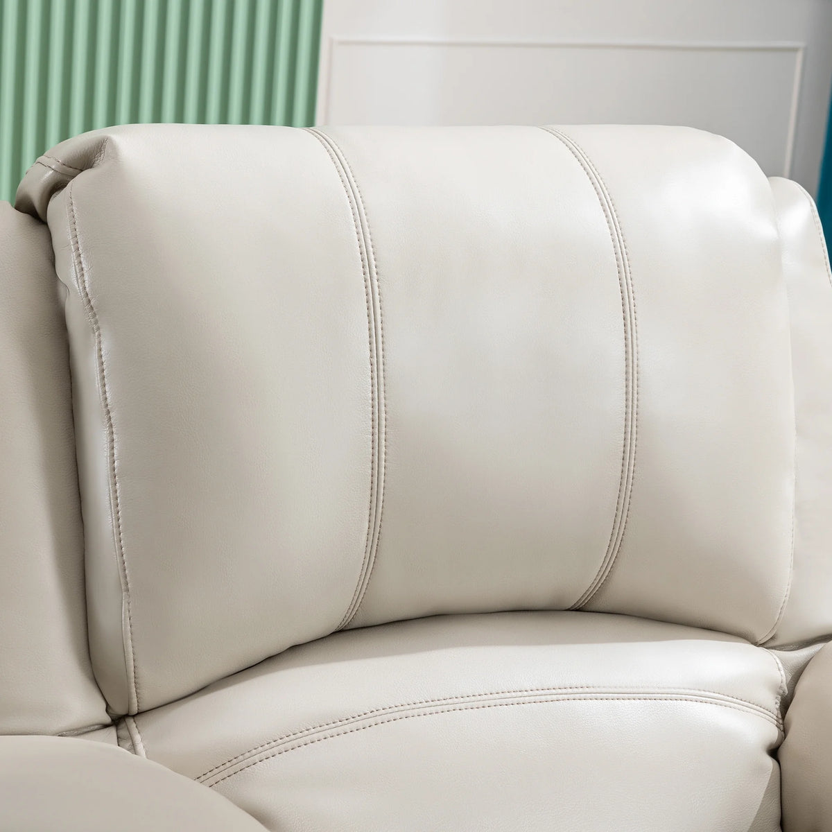 38.19" Wide Manual Swivel Rocker Recliner Chair with Massager and Heat I87454