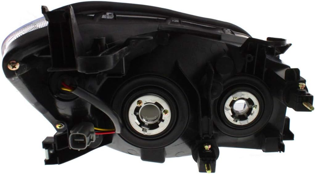 Headlight Assembly 2006 2007 2008 Driver Side Black Housing D3661