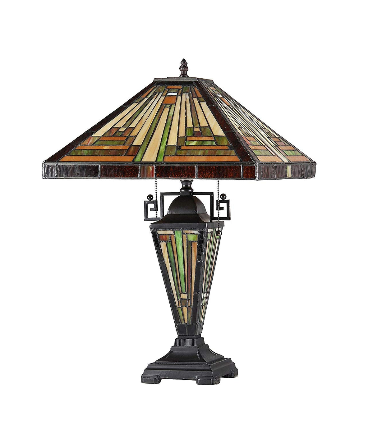Tiffany-style 3 Light Table Lamp O498087