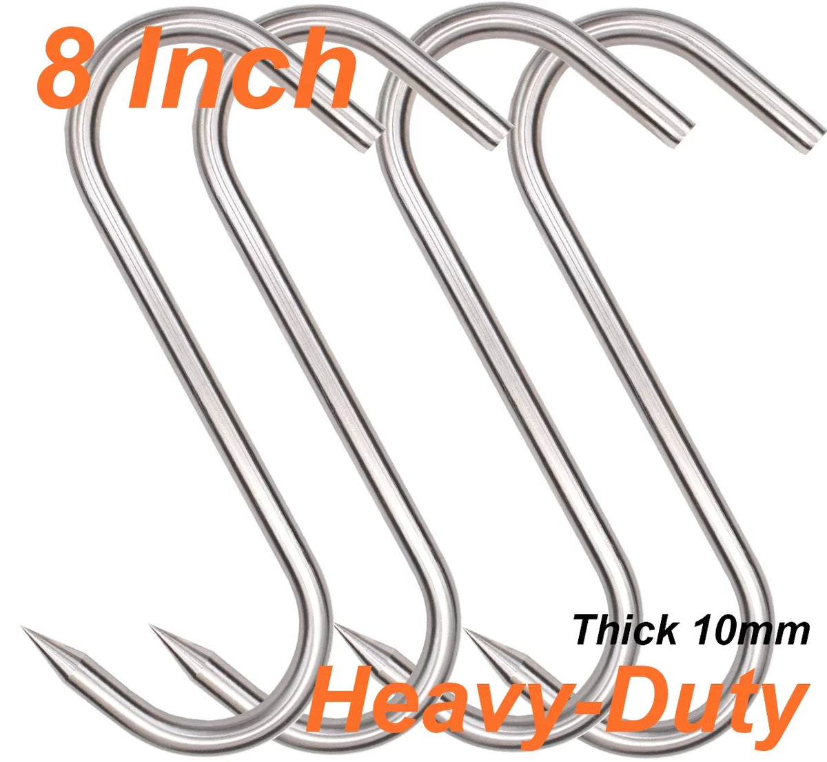 10mm 8inch Stainless Steel S-Hooks B672