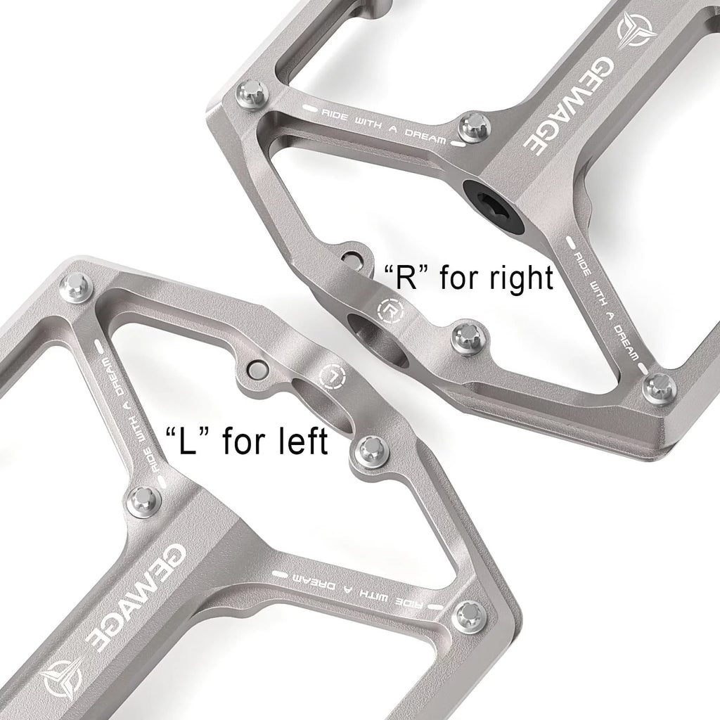 3 Bearings 9/16” CNC Machined Flat Bike Pedals X688