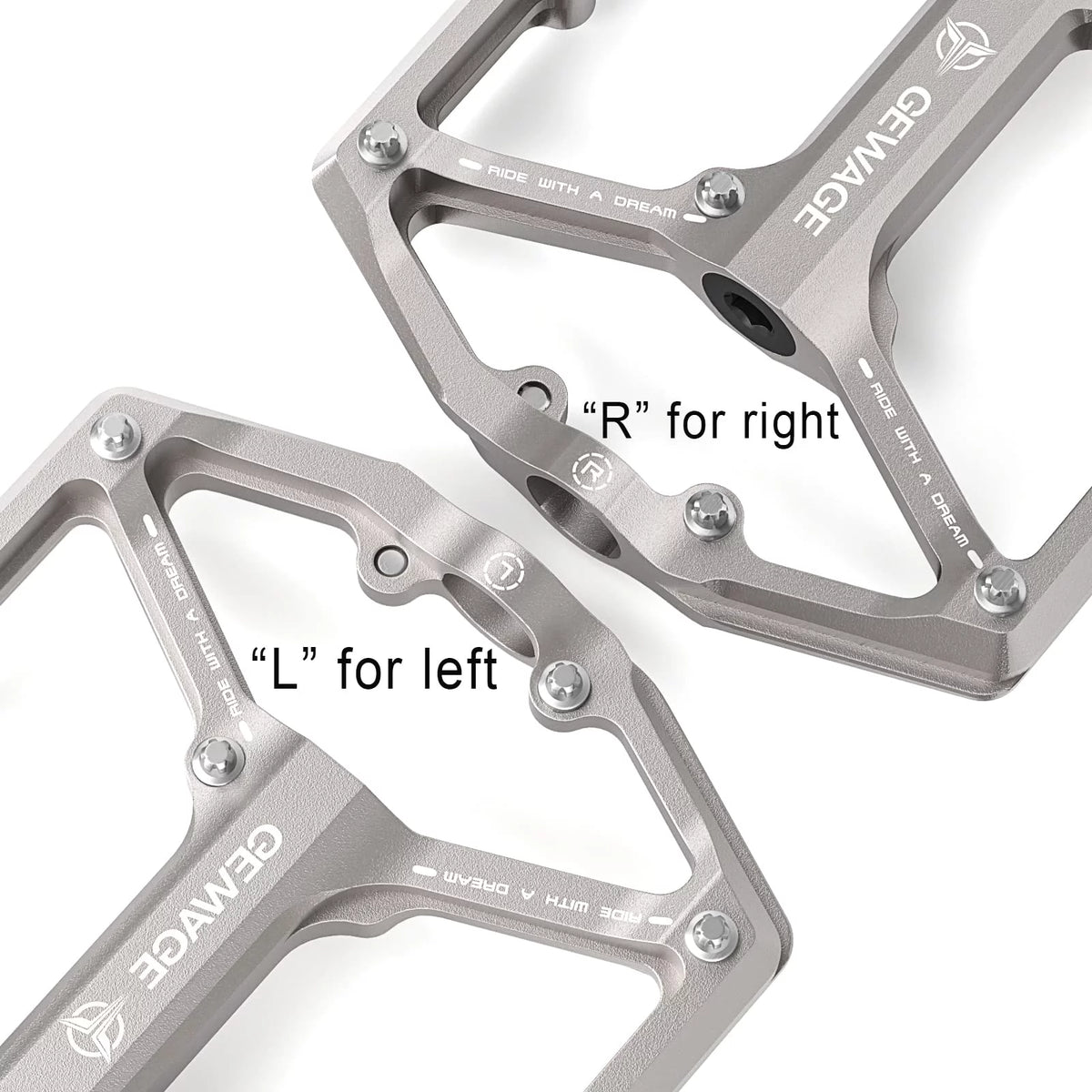 3 Bearings 9/16” CNC Machined Flat Bike Pedals X688