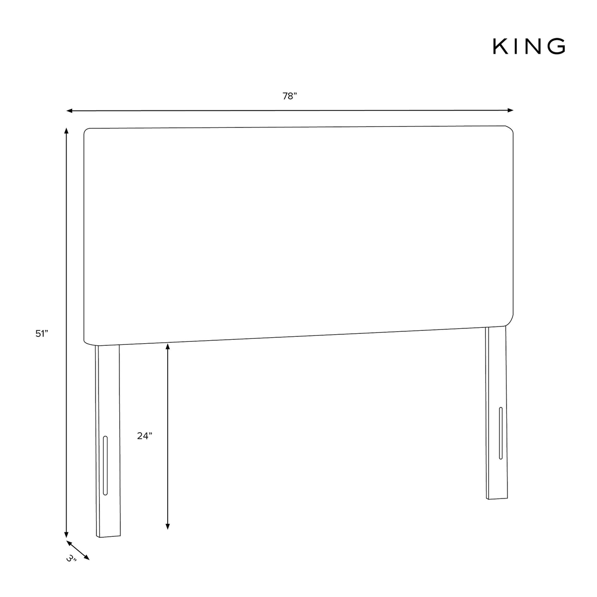 King Pumice Border Headboard U261748