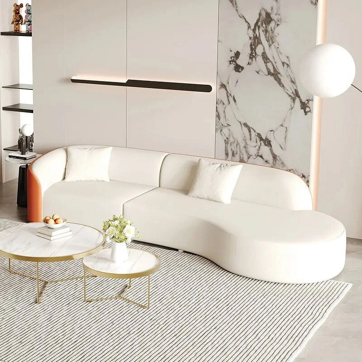 Sectional Sofa Corner Sleeper W9548