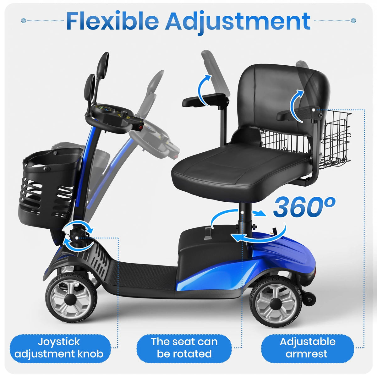 4 Wheel Foldable Mobility Scooter F22550