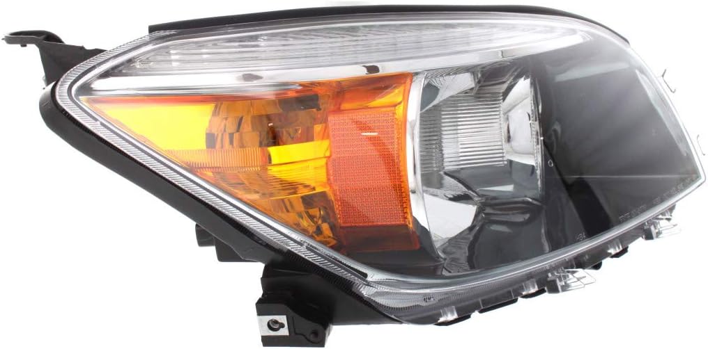 Headlight Assembly 2006 2007 2008 Driver Side Black Housing D3661