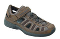 Brown Leather Orthofeet Men&s Shoes A944