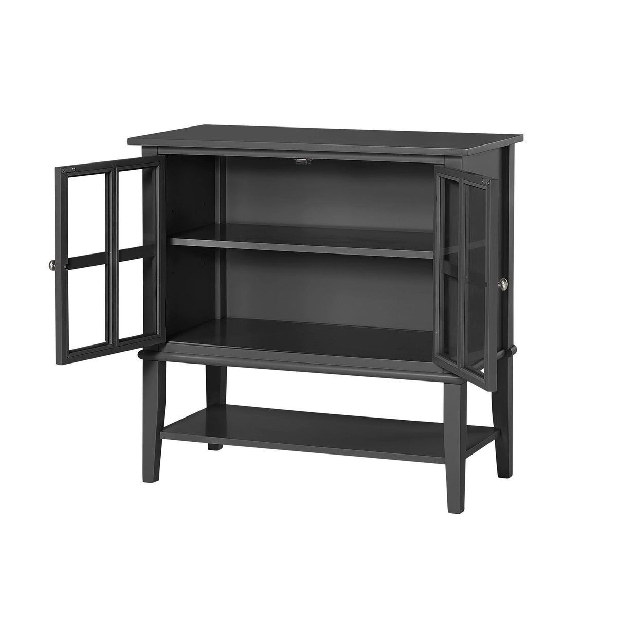 Black 2-Door Storage Cabinet G14838