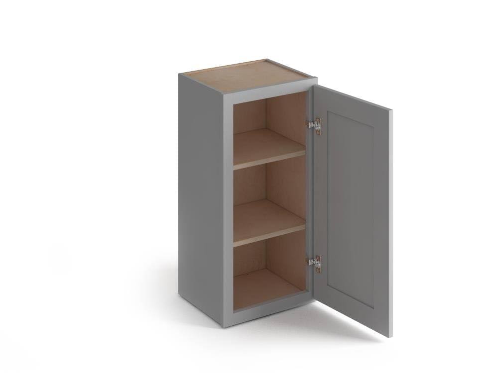 21-in W x 36-in H x 12-in D Gray Birch Door Wall Stock Cabinet N603