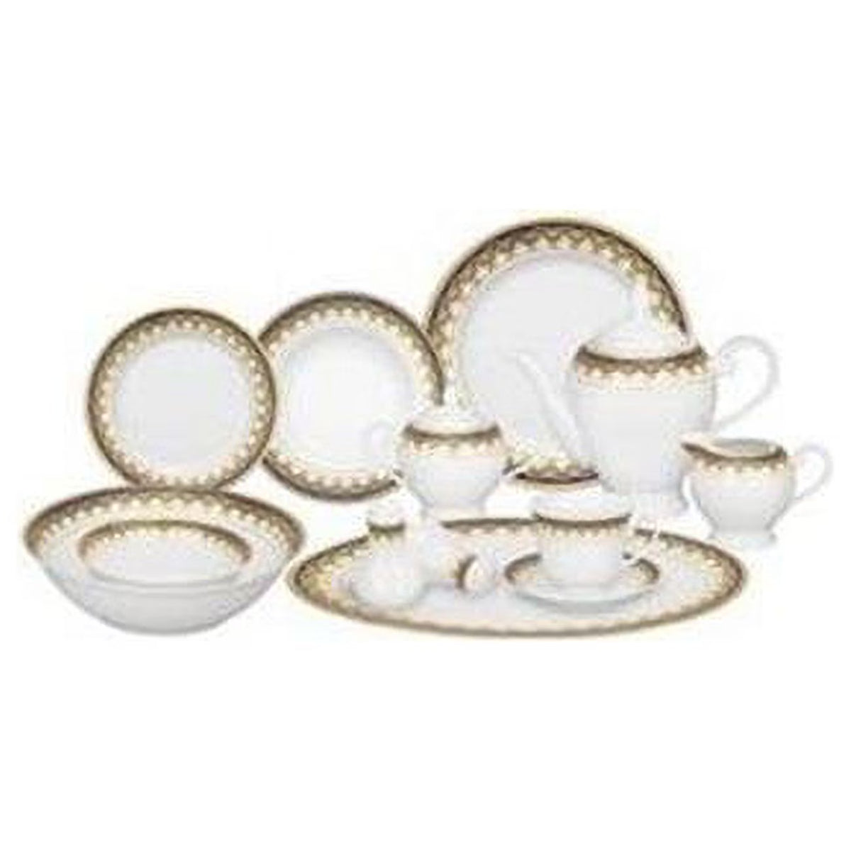 57 Piece Porcelain Dinnerware Set U4943
