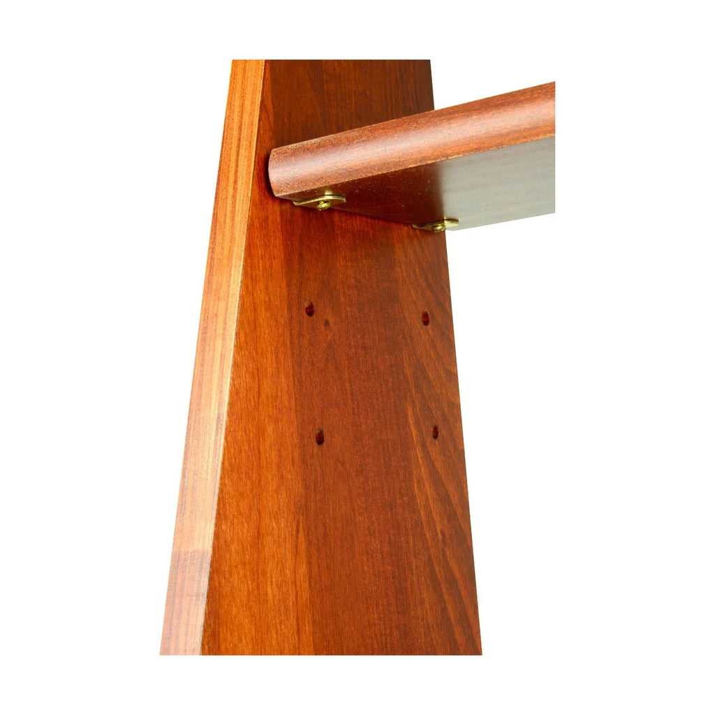 Cherry Stain Hardwood Computer Desk Shelf I23709
