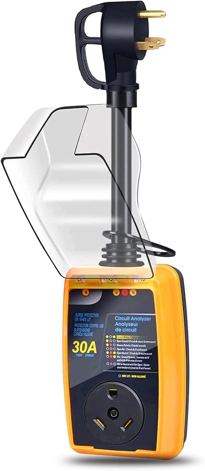 30 Amp RV Surge Protector with Waterproof Cover C4229