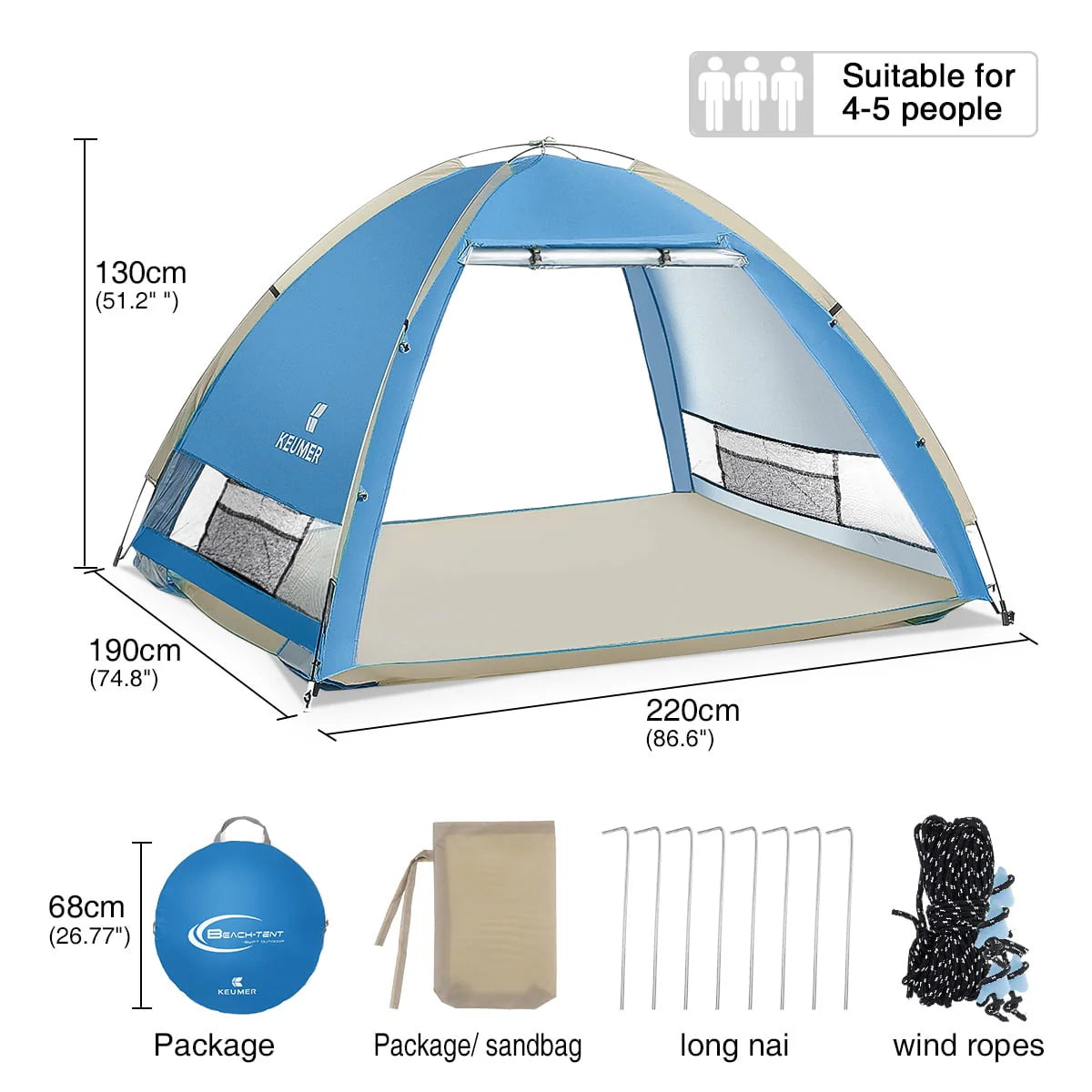 4 Person Dome Tent I3510