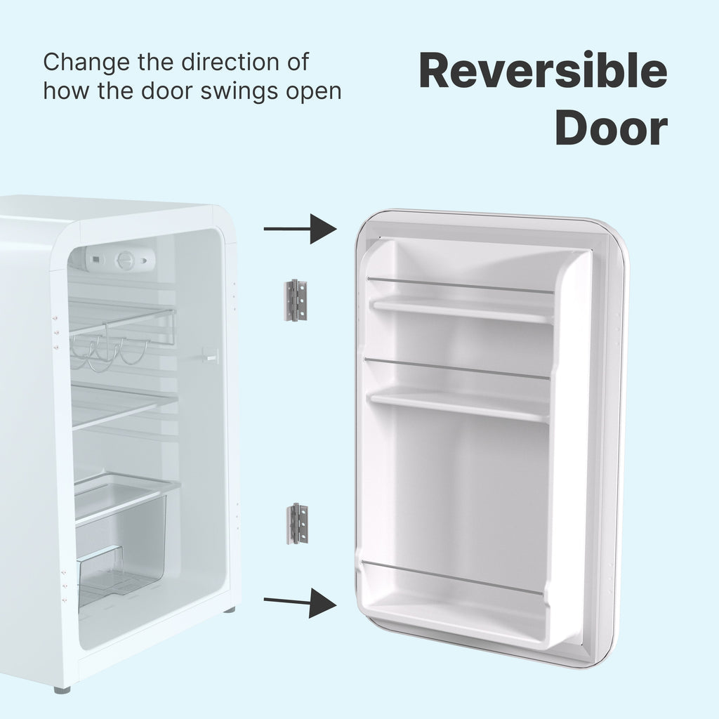 White Freestanding Mini Fridge 3.74Cu.ft. A270348