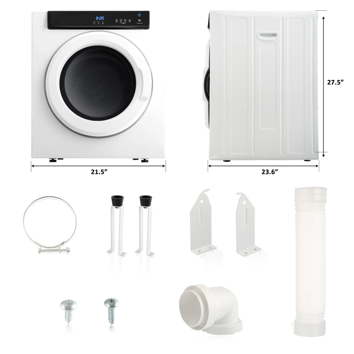 Electric Portable Clothes Dryer with Stainless Steel Tub Q406864