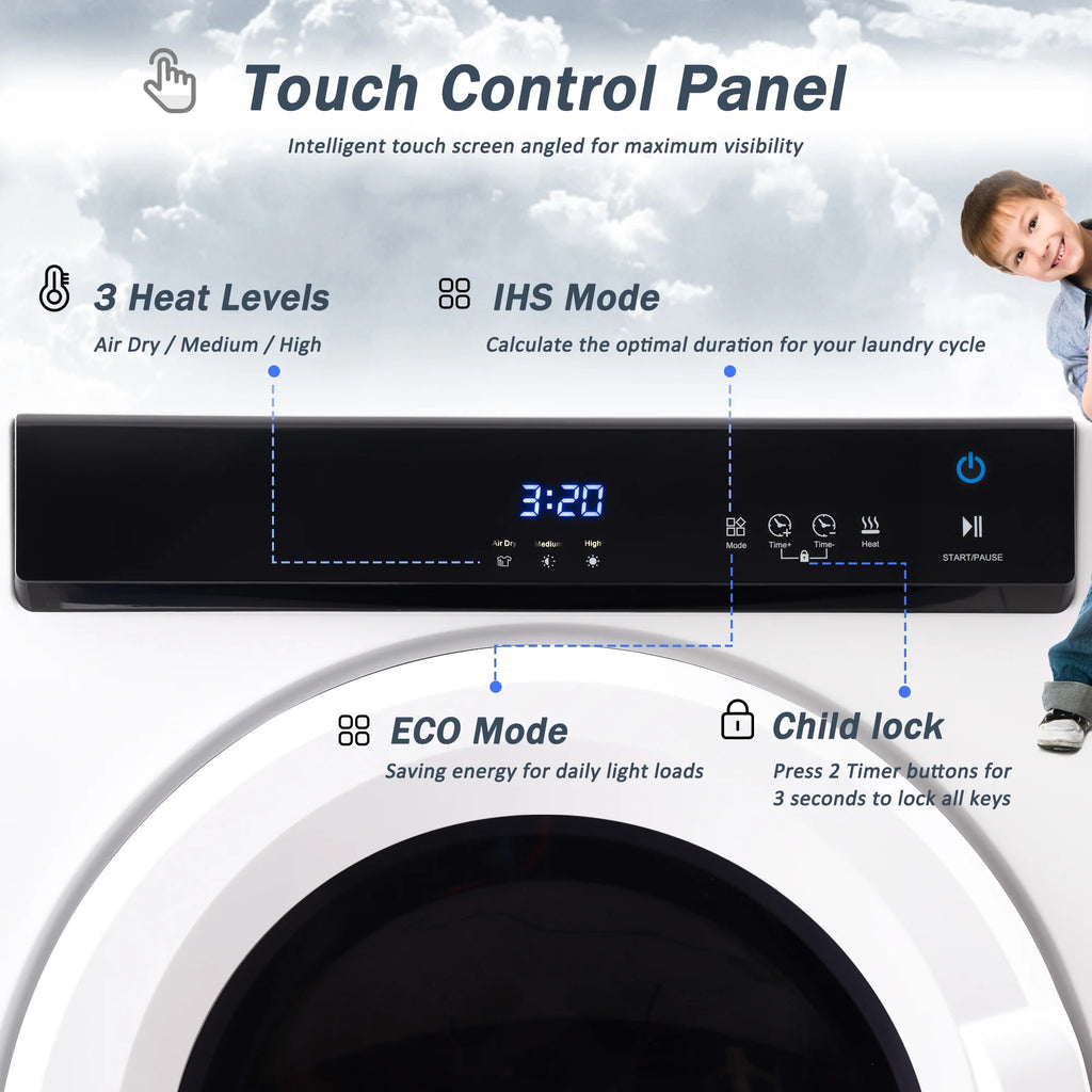 Electric Portable Clothes Dryer with Stainless Steel Tub Q406864