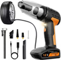 Cordless Rechargeable Handheld Car Vacuum Cleaner Tire Inflator Pack of 2 V4688