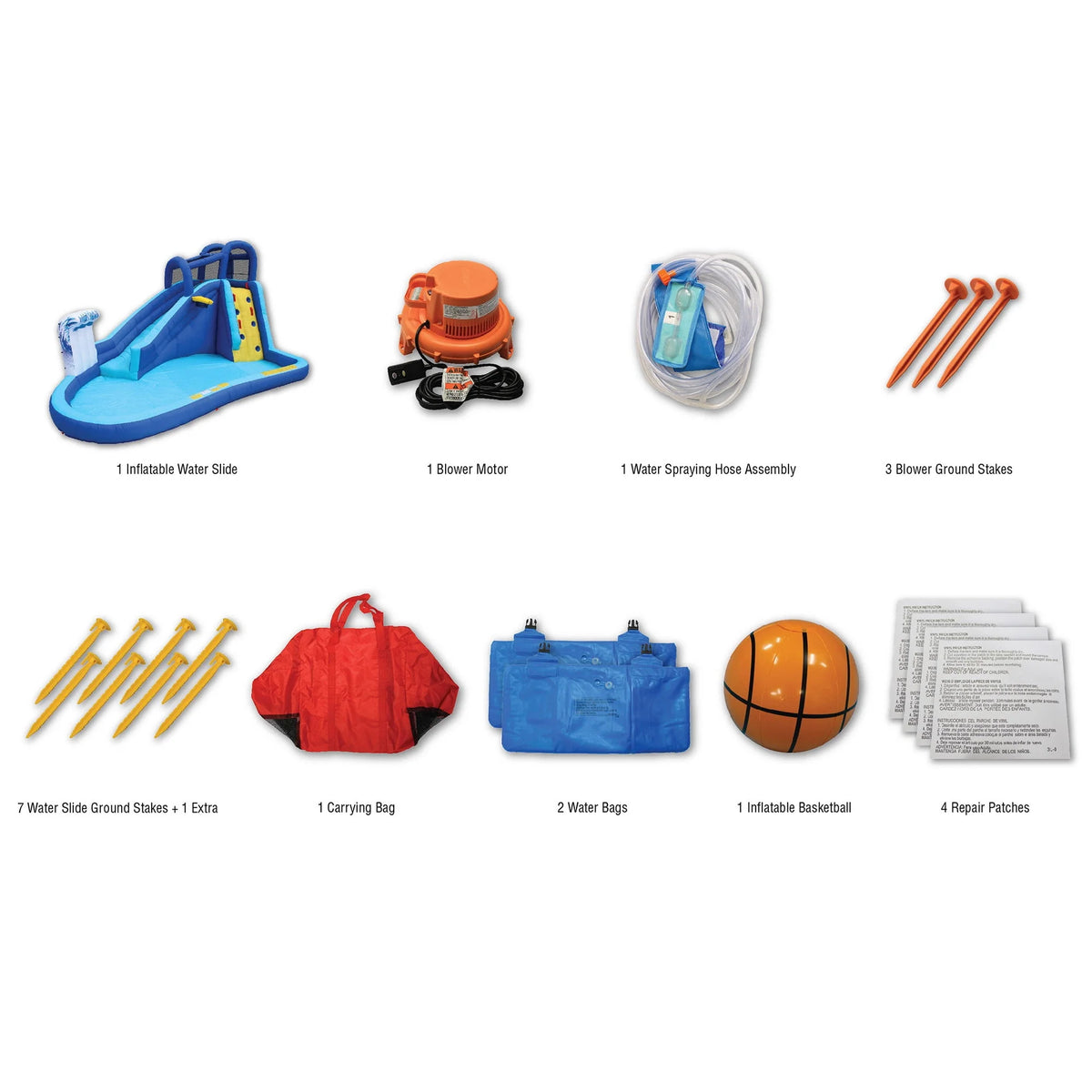 Inflatable Outdoor Backyard Water Slide Splash Toy J535