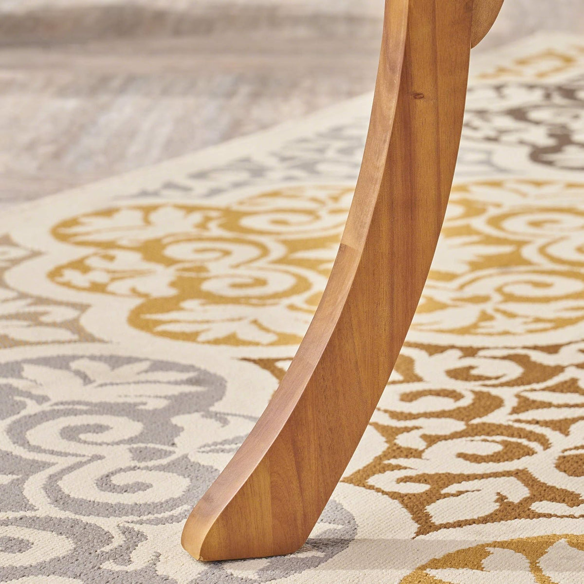 47 Round Acacia Wood Dining Table Y225