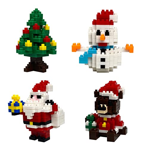 4 Pack Christmas Building Block Toys J7264