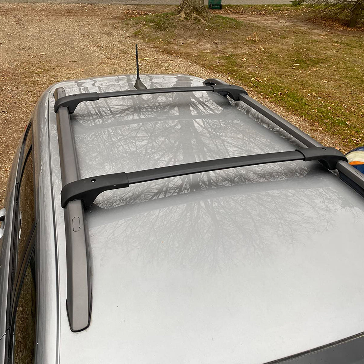 Black Aluminum Roof Rack Cross Bar Cargo Carrier 2PCS X9833