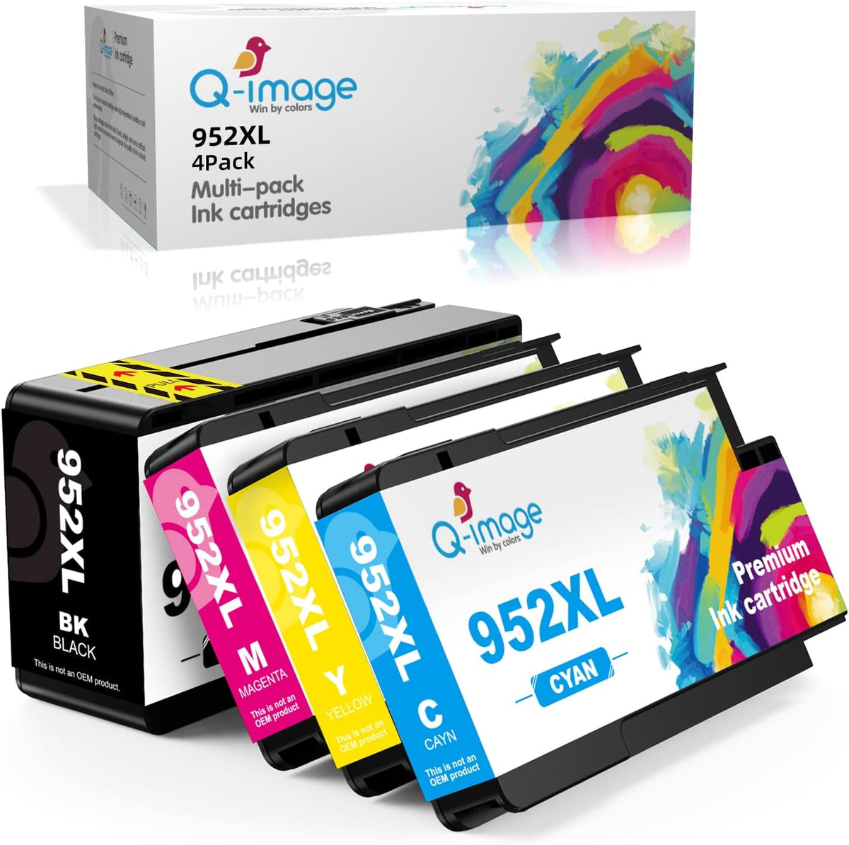 Ink Cartridges Combo Pack 4 Pack (1 Black, 1 Cyan, 1 Magenta, 1 Yellow) Q27341