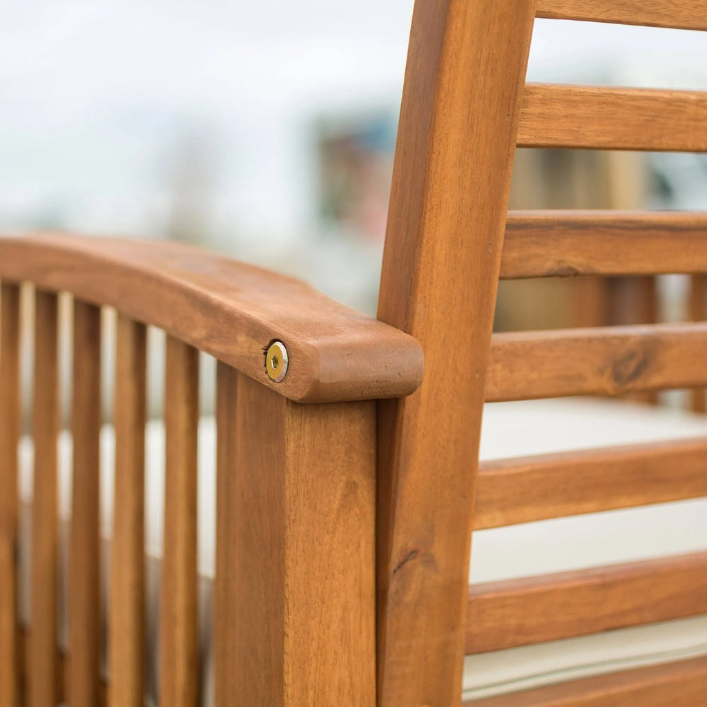 Brown Acacia Outdoor Love Seat L585