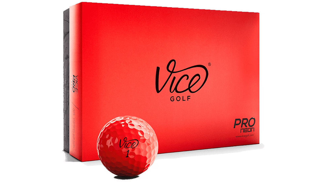 Neon Red Golf Balls, 12 Pack L335