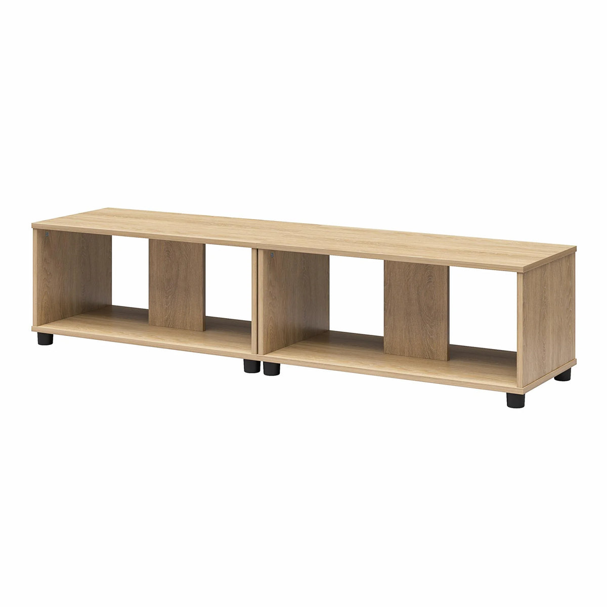 Adjustable Stacking TV Stand up to 70 inches Natural B91244