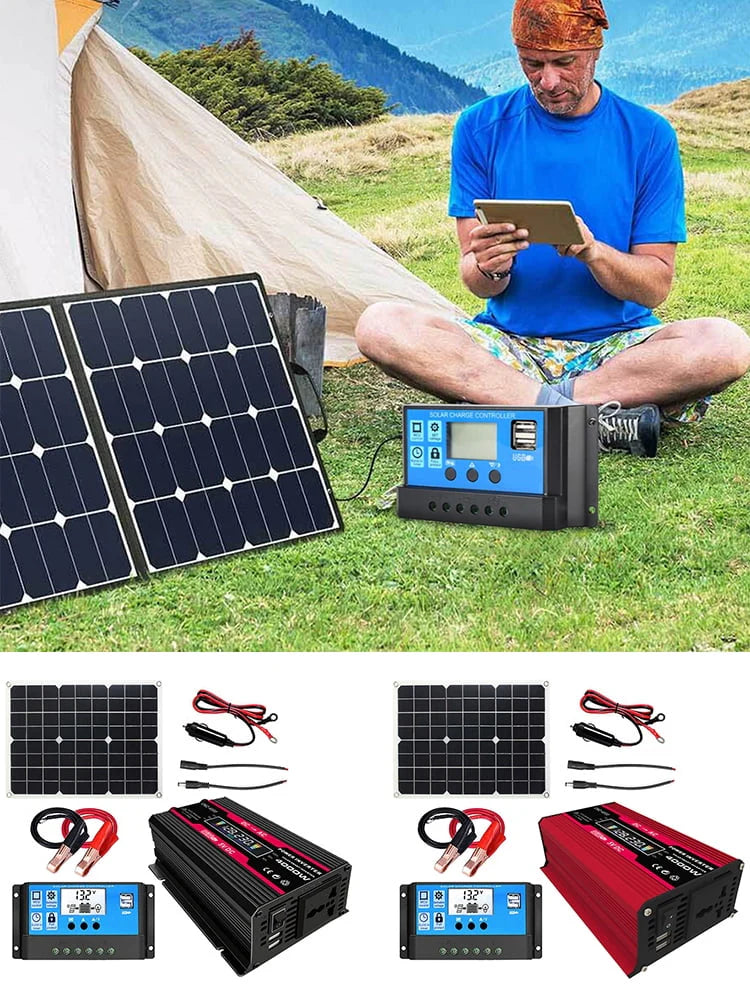 Solar Generator with 220V AC Outlet and 18W Panel A839227