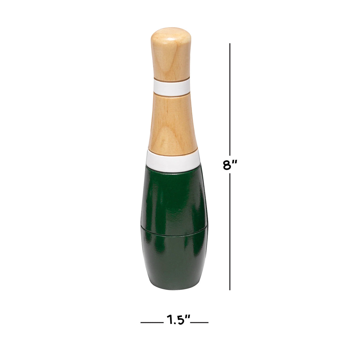 Lawn Bowling Game Set with 10 Wooden Pins, 2 Balls, and Mesh Bag Y30272