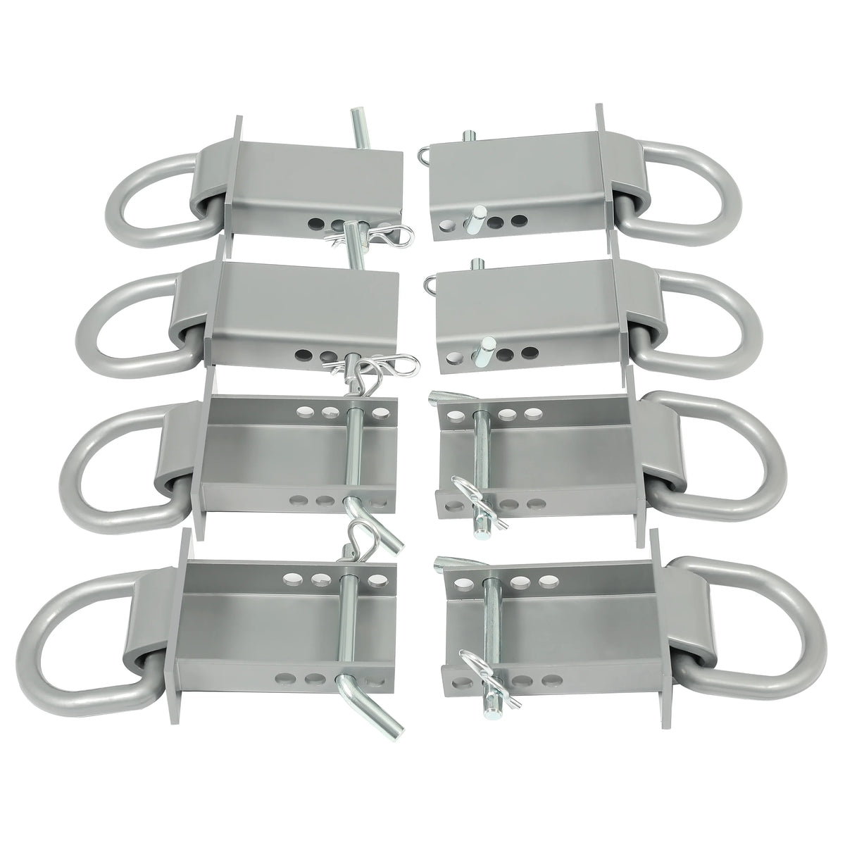 8 Pcs Removable Trailer Stake Pocket Tie Down D Ring Zinc Coated 5400 Lbs Load Limit G95825