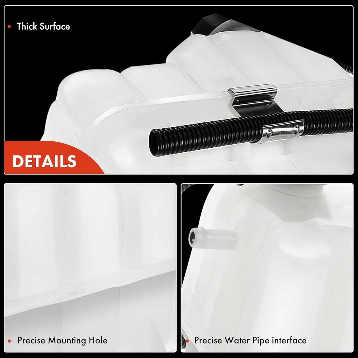 Engine Coolant Recovery Tank with Cap & Sensor H344663