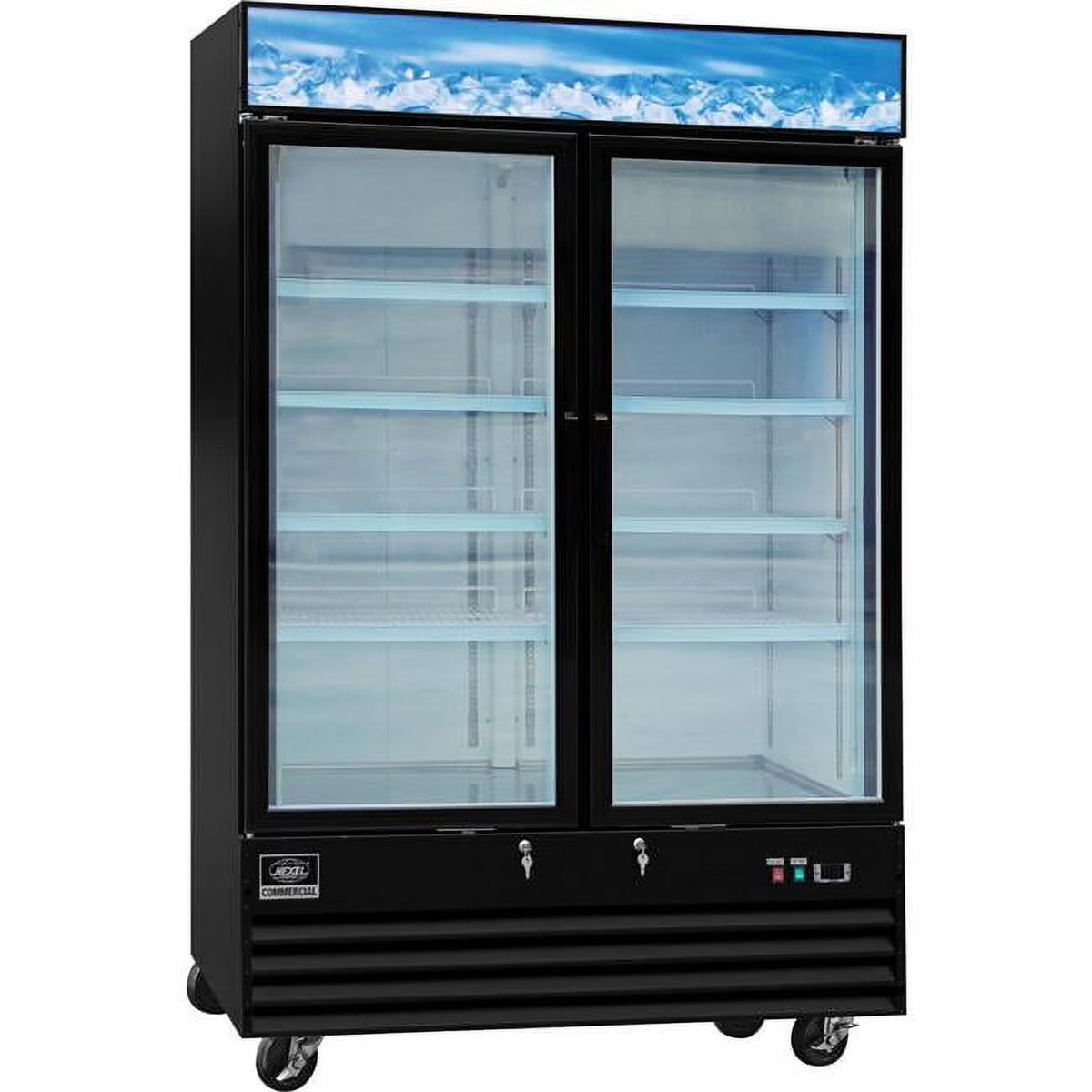 Black 45 Cu. Ft. Glass Door Merchandiser Freezer Q706