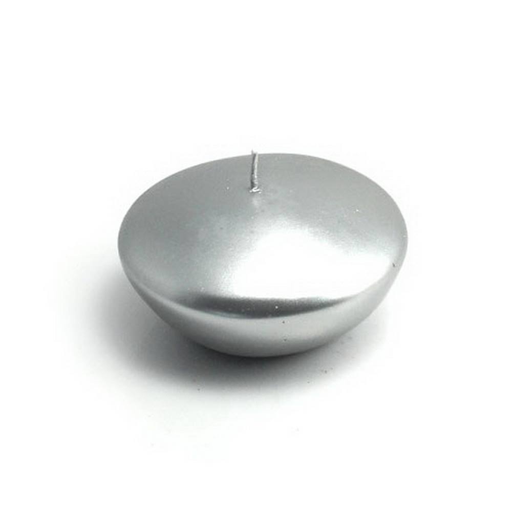3 inch Metallic Silver Floating Candles (144Pcs/Case) N917