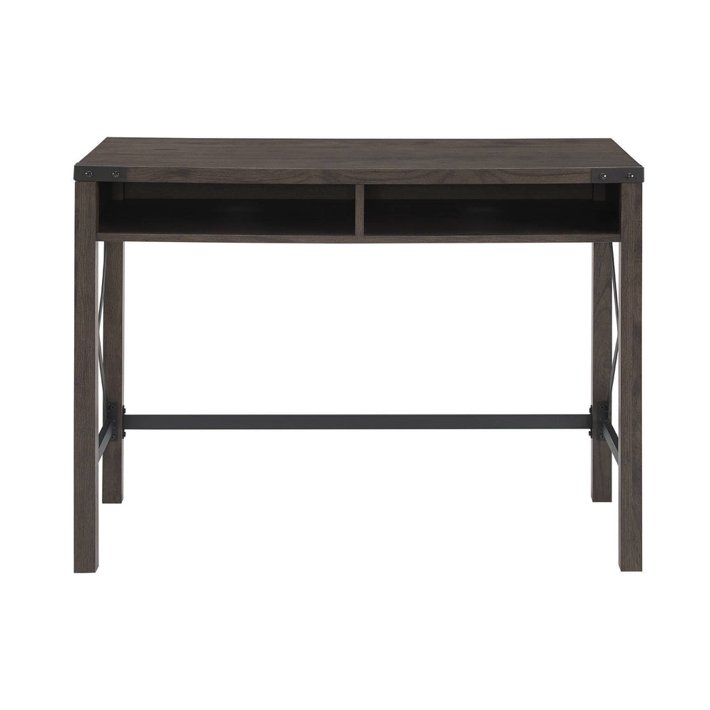Sable Gray Writing Desk with Cubbies C1667
