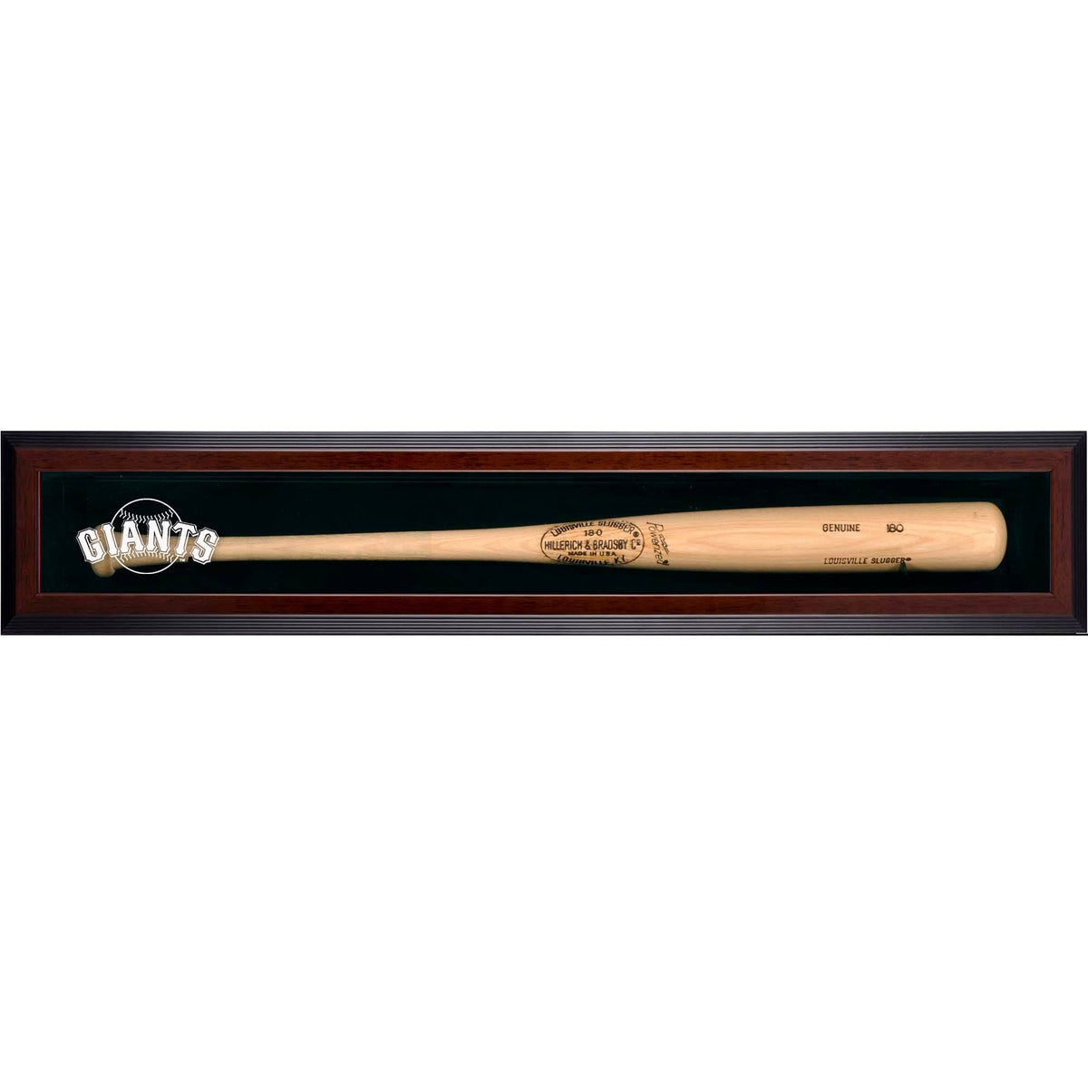 Brown Framed Single Bat Display Case O41376