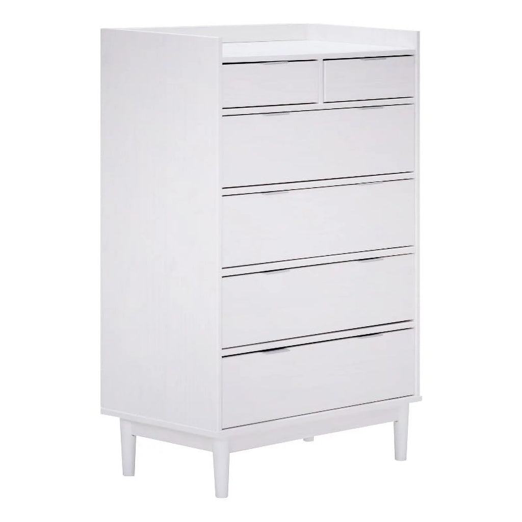 Solid Wood 6-Drawer Chest - White G951276