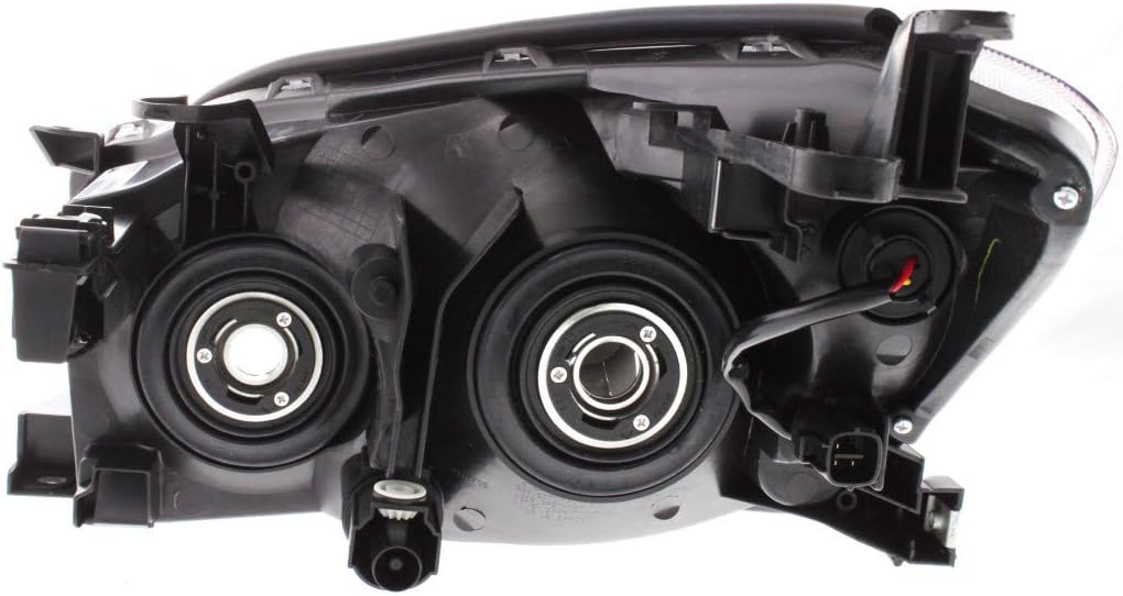 Headlight Assembly 2006 2007 2008 Driver Side Black Housing D3661